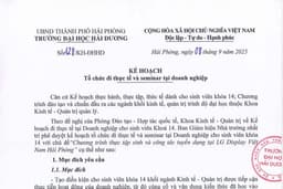 KH 128 Tổ chức đi thực tế và seminar tại doanh nghiệp