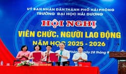 Hội nghị viên chức, người lao động Trường Đại học Hải Dương năm học 2025-2026