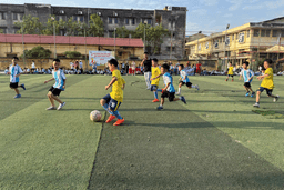 Lan tỏa niềm vui thể thao tại giải bóng đá mini kỷ niệm ngày 22/12 - Trường Tiểu học Chu Văn An