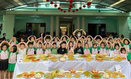 Tiệc BUFFET tại Trường Mầm non thực hành Hoa Sen: Khi bữa ăn là một trải nghiệm hạnh phúc