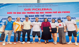 Trường Đại học Hải Dương tham gia Giải Pickleball của khối thi đua các trường đại học trên địa bàn thành phố Hải Phòng, năm học 2025 - 2026
