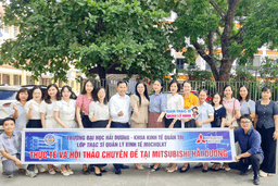 Học viên thạc sĩ quản lý kinh tế K8.CHQLKT thực tế và hội thảo  tại Mitsubishi Hải Dương