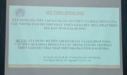 Hội thảo khoa học phục vụ đề tài nghiên cứu khoa học cấp tỉnh 