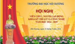 Khoa Kỹ thuật và Công nghệ tổ chức hội nghị viên chức, người lao động năm học 2024 - 2025