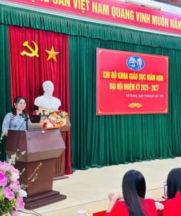 Chi bộ Khoa Giáo dục Mầm non - Trường Đại học Hải Dương tổ chức thành công Đại hội chi bộ nhiệm kỳ 2025 - 2027