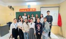 Hoạt động thực tế đợt 2 của sinh viên các lớp K13A và K13B Sư phạm tiếng Anh tại các trường THPT và THCS Chu Văn An - Trường Đại học Hải Dương