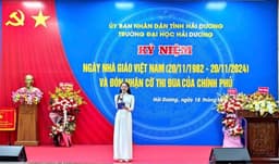 Khoa Ngoại ngữ - Trường Đại học Hải Dương với chuỗi các hoạt động chào mừng ngày nhà giáo Việt Nam 20/11/2024