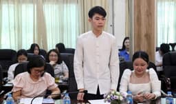 Trường Đại học Hải Dương tổ chức gặp mặt, chúc Tết sinh viên Lào nhân ngày Tết cổ truyền BUNPIMAY