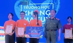 Đội thi Trường Đại học Hải Dương giành giải Nhất cụm thi cuộc thi "Trường học không ma túy 2024" khu vực Miền Bắc.