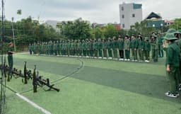Trường Đại học Hải Dương tổ chức cho sinh viên tham gia lớp học Giáo dục Quốc phòng - An ninh