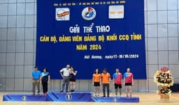 Cán bộ, đảng viên Phòng Hành chính - Quản trị tích cực tham gia  Giải thể thao cán bộ, đảng viên Đảng bộ Khối các cơ quan tỉnh Hải Dương