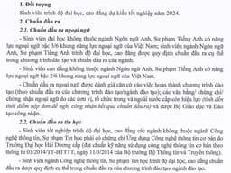 THÔNG BÁO về việc tổ chức thi/sát hạch chuẩn đầu ra ngoại ngữ, tin học đối với sinh viên dự kiến tốt nghiệp năm 2024
