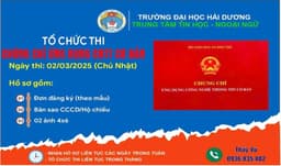 Thông báo tổ chức thi cấp chứng chỉ Ứng dụng CNTT cơ bản tháng 03/2025